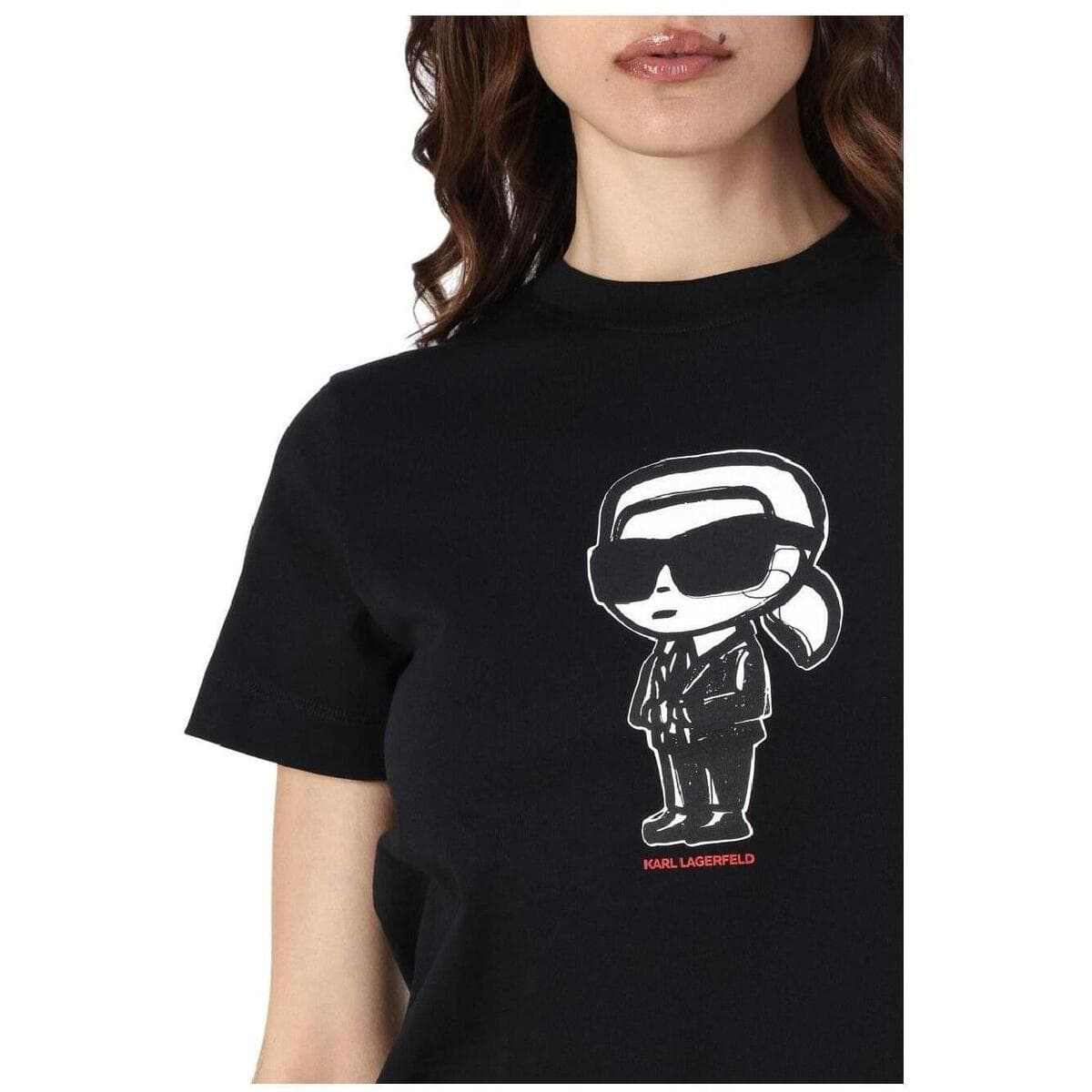 Women's T-Shirts Karl Lagerfeld Black