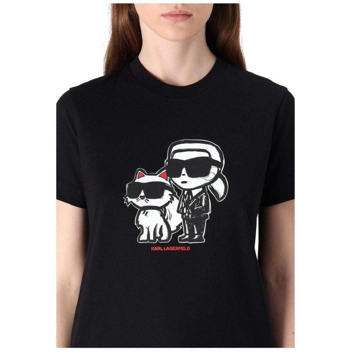 Women's T-Shirts Karl Lagerfeld Black