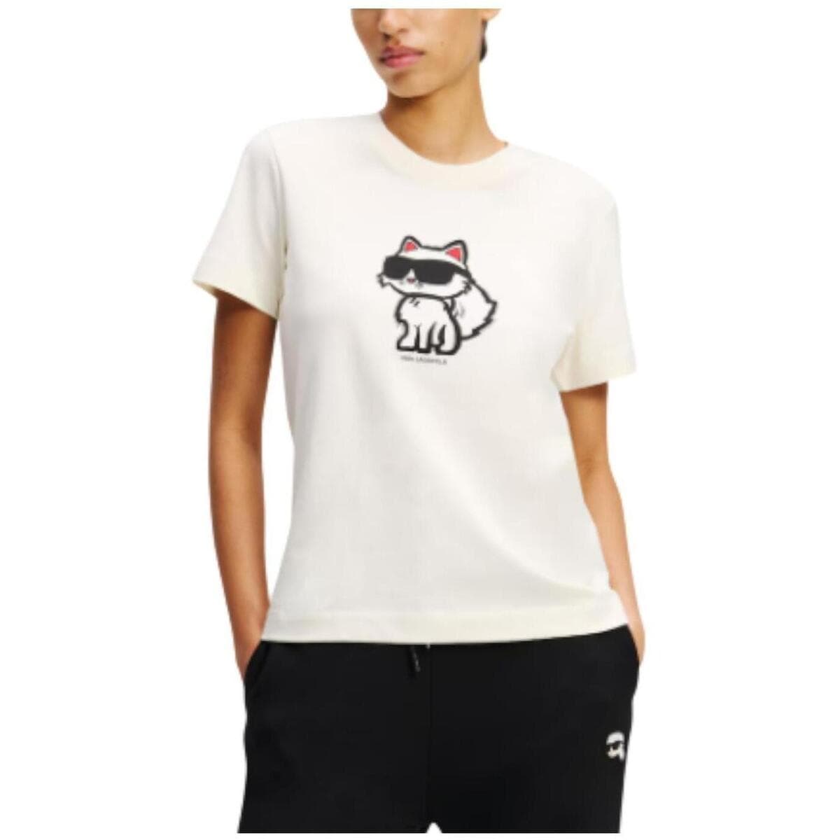Women's T-Shirts Karl Lagerfeld White