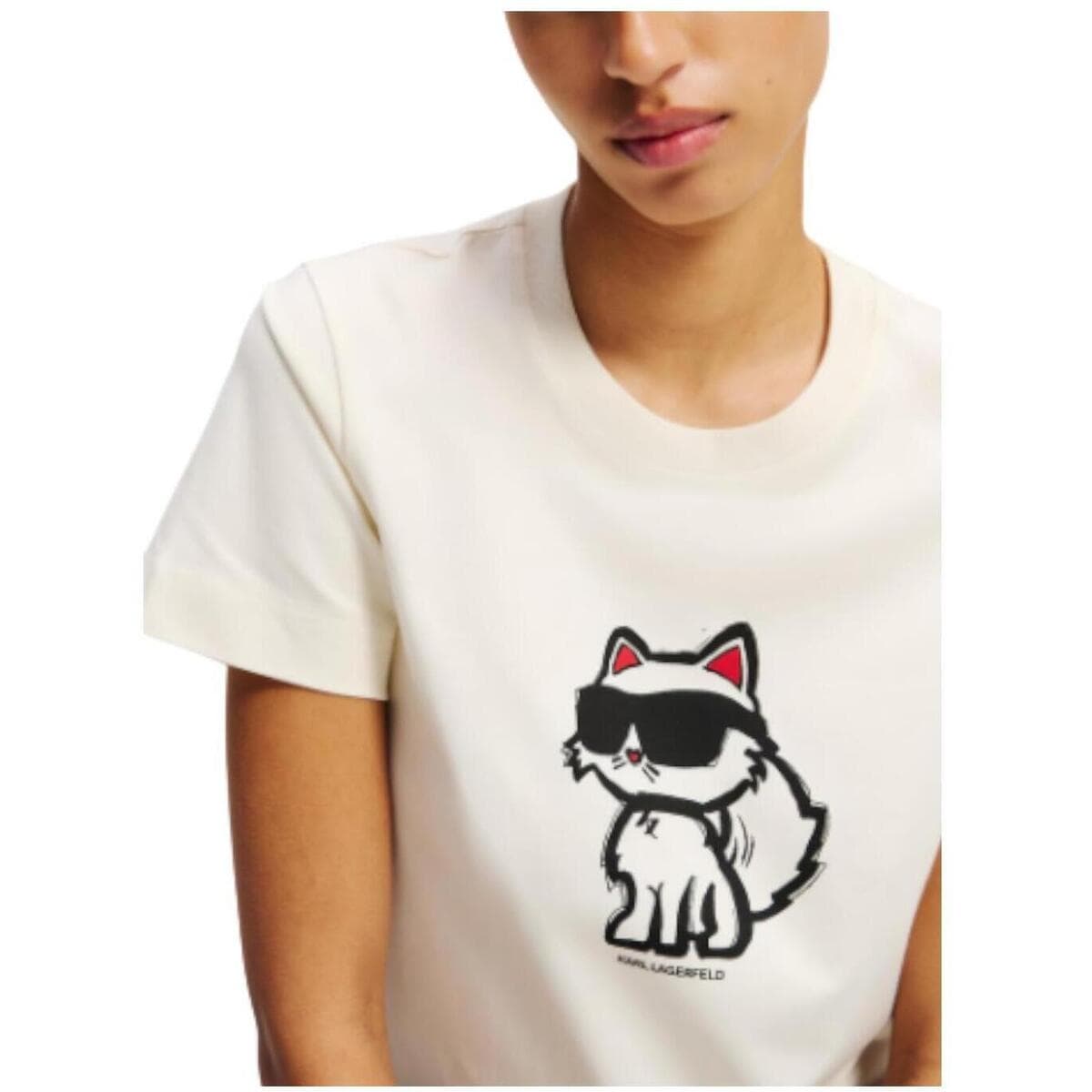 Women's T-Shirts Karl Lagerfeld White