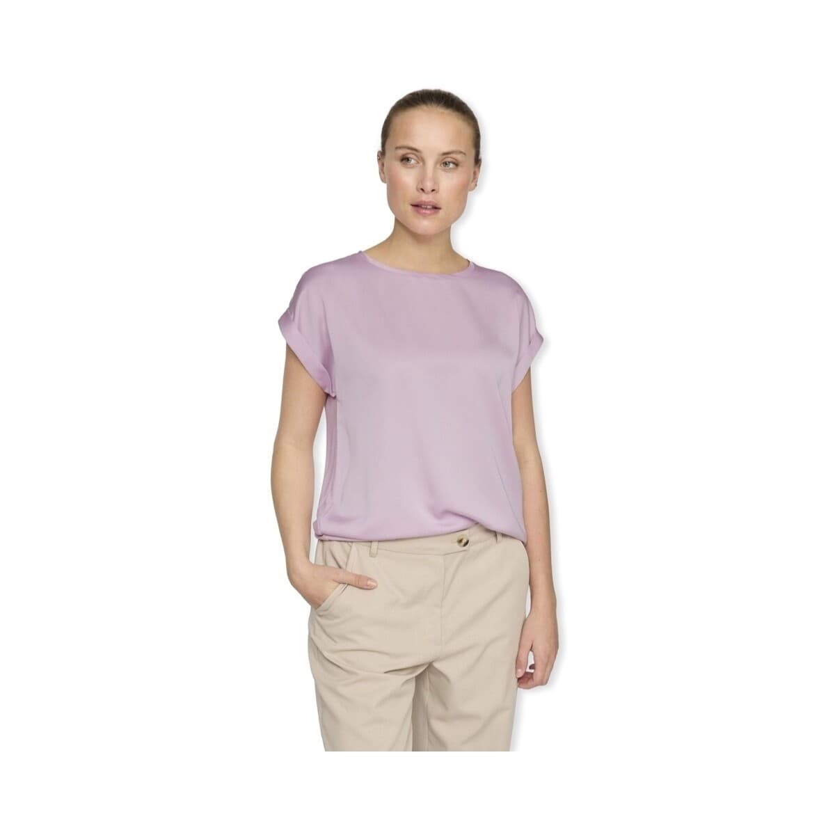 Women's T-Shirts Vila Purple