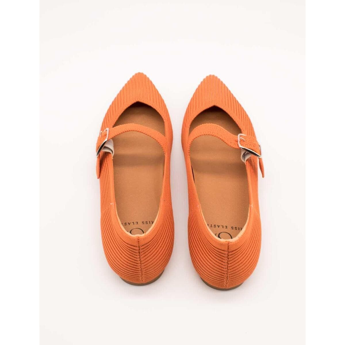 Women's Ballet Flats Miss Elastic Orange