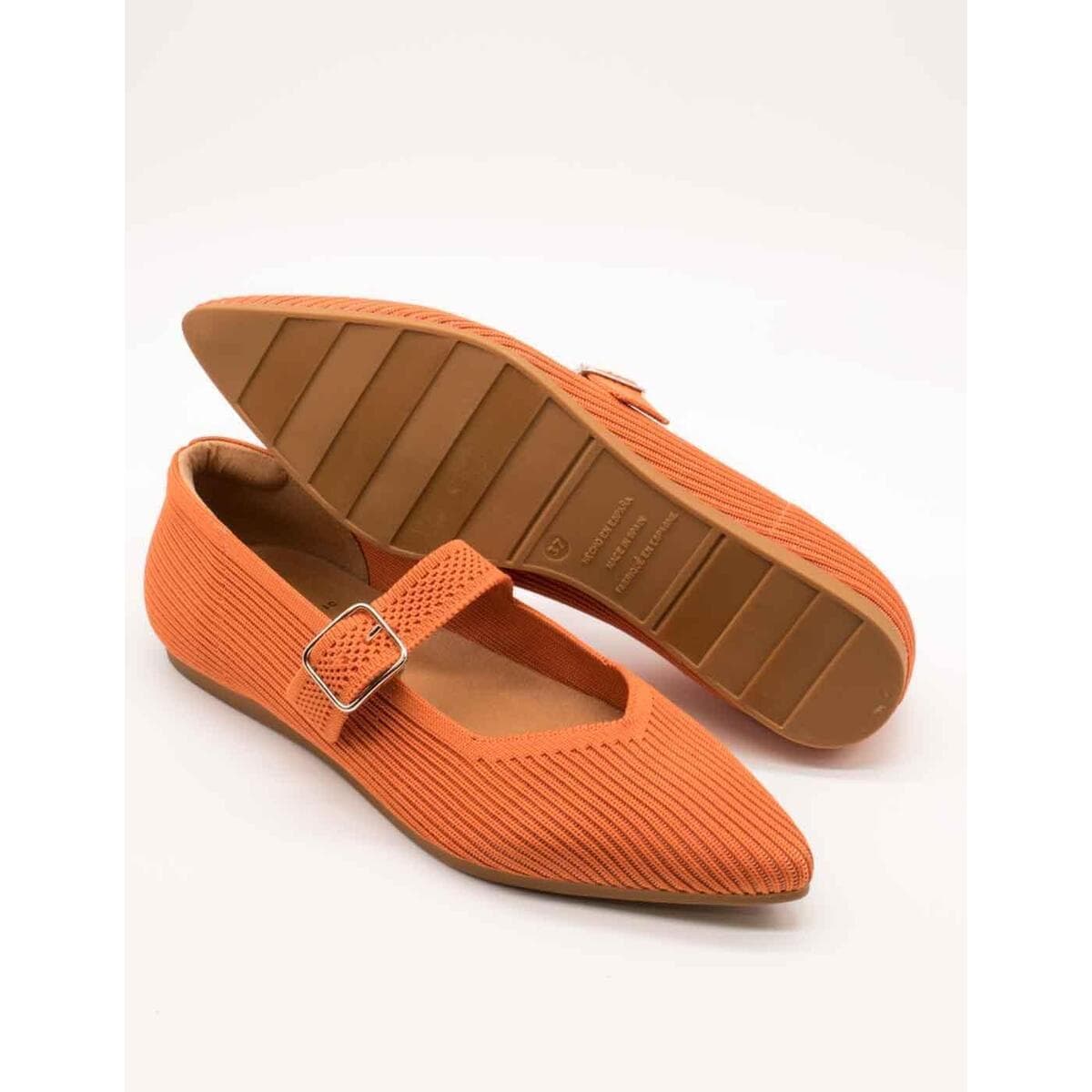 Women's Ballet Flats Miss Elastic Orange