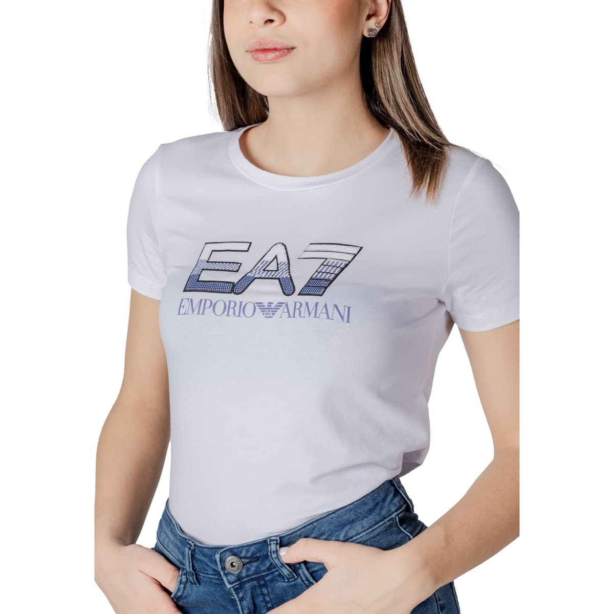 Women's T-Shirts EA7 White