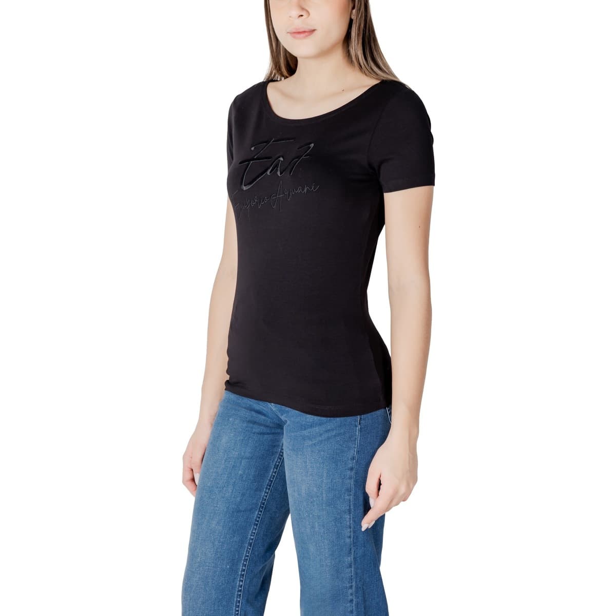 Women's T-Shirts EA7 Black