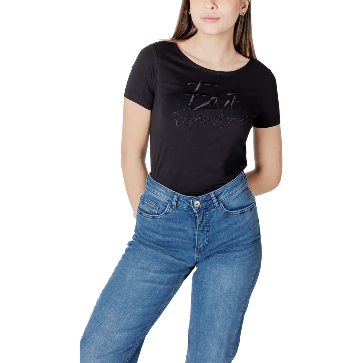 Women's T-Shirts EA7 Black