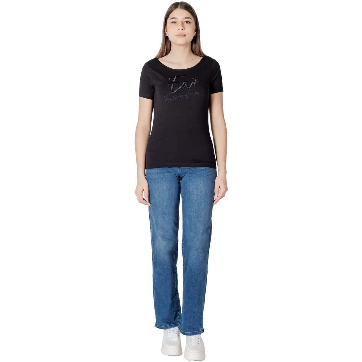 Women's T-Shirts EA7 Black