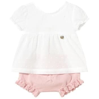 Σετ Mayoral 1257 Conjunto blusa y cubrepañal Rosa