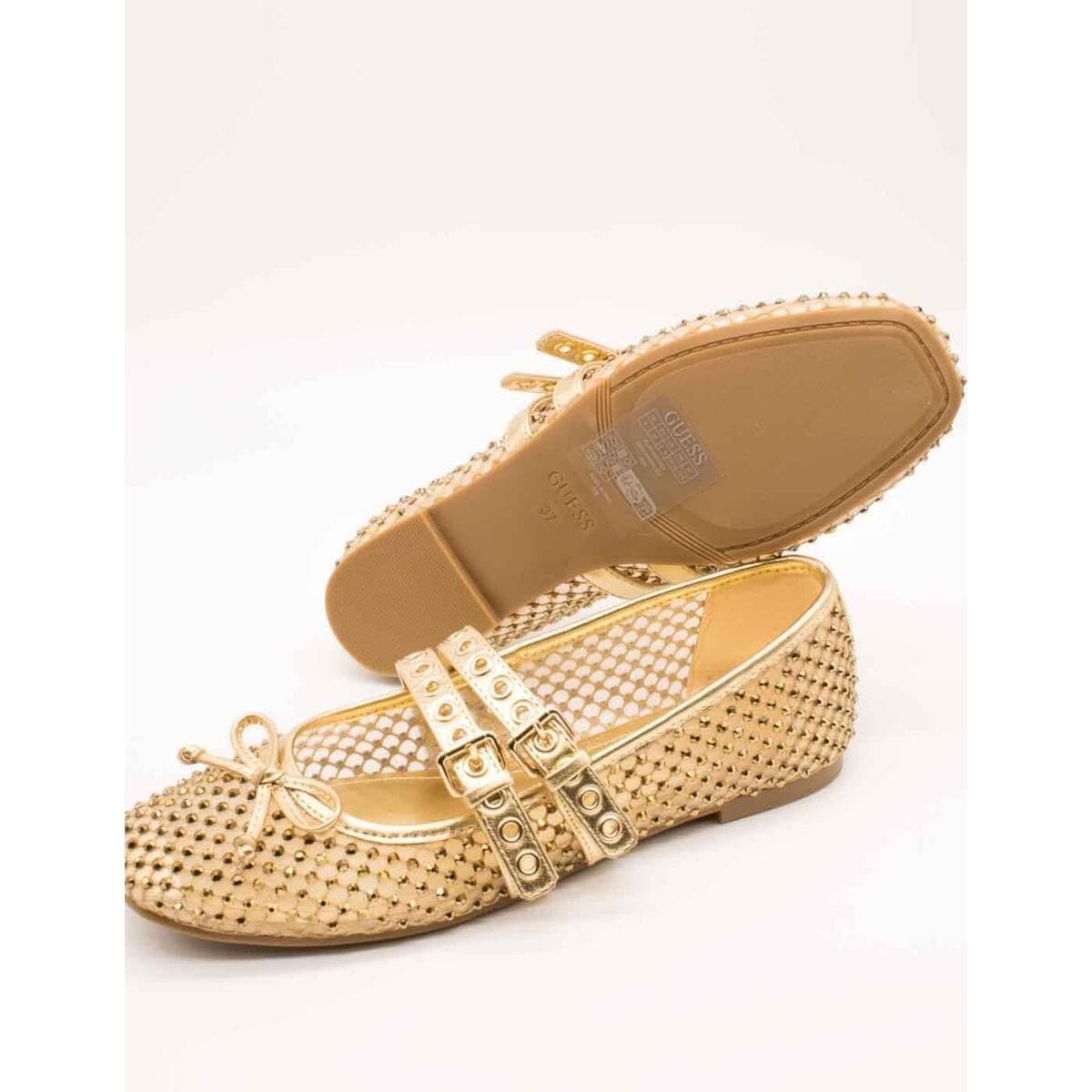 Women's Ballet Flats Guess Gold