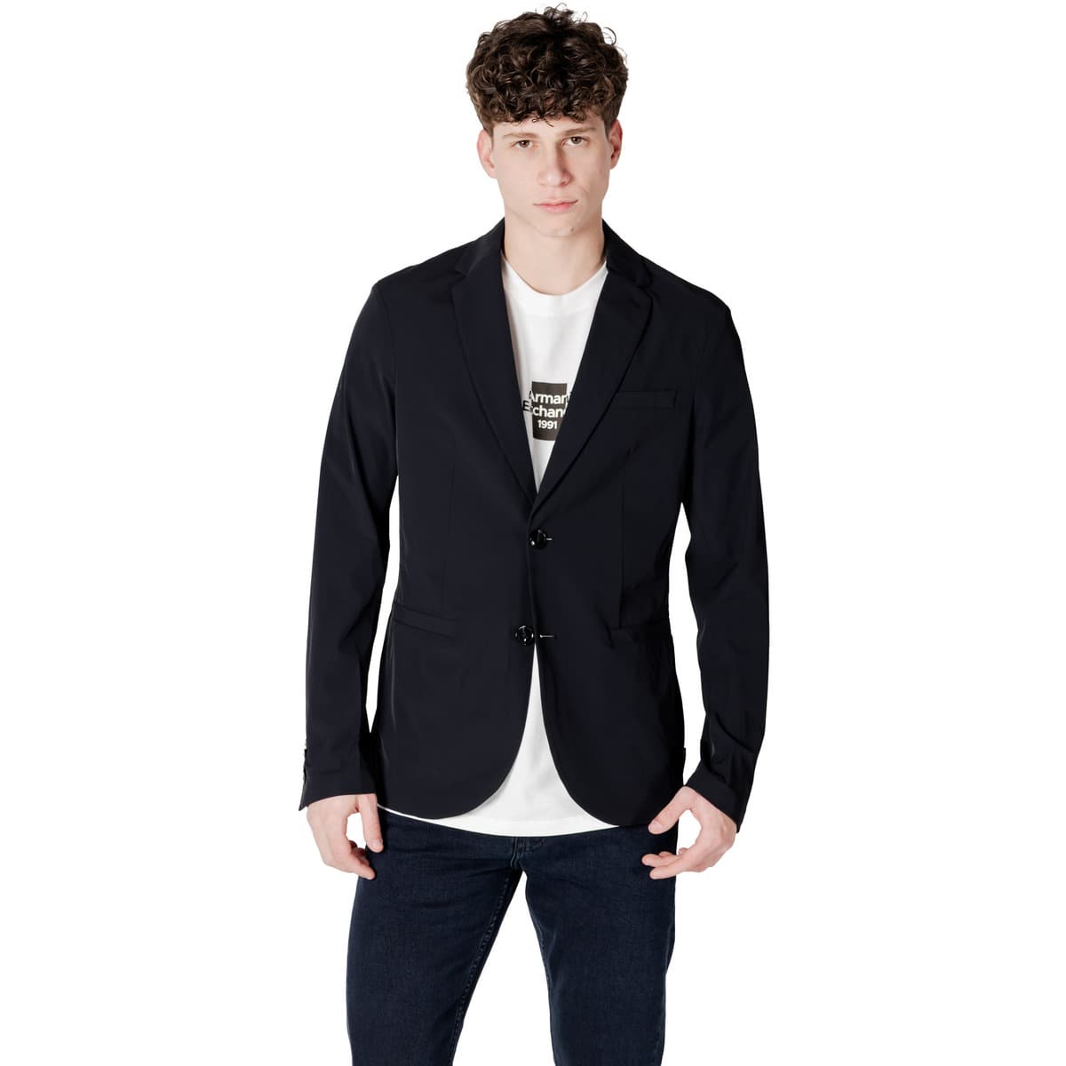 Men's Blazers EAX Black