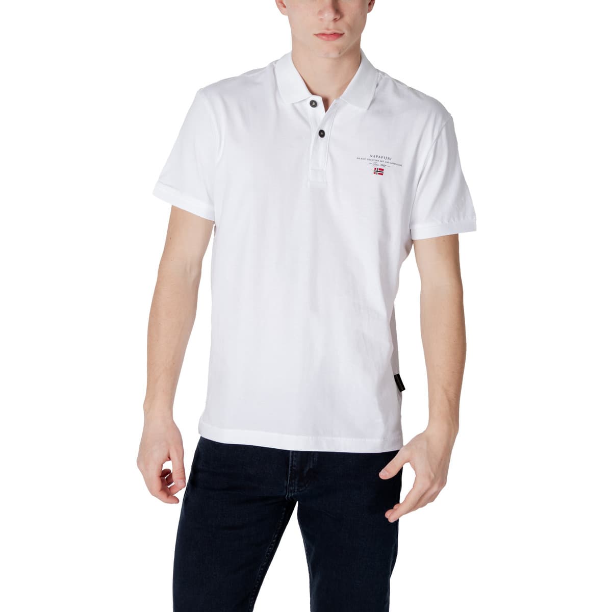 Men's Polo Shirts Napapijri White