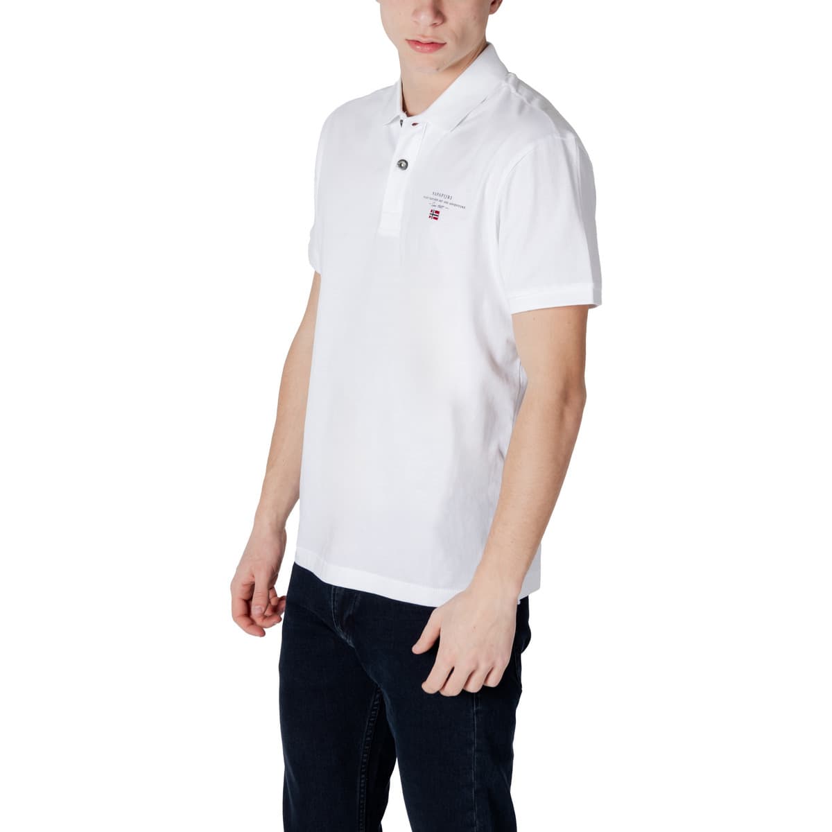 Men's Polo Shirts Napapijri White