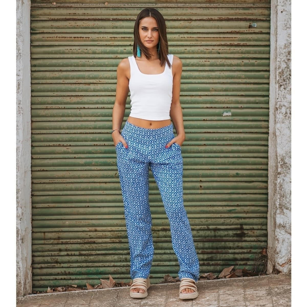 Women's Pants Isla Bonita By Sigris Blue