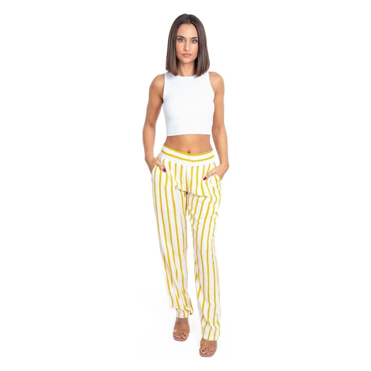 Women's Pants Isla Bonita By Sigris Yellow