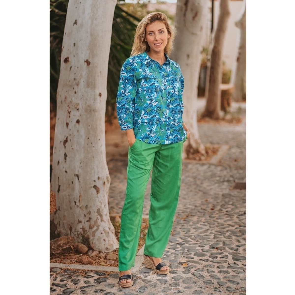 Women's Pants Isla Bonita By Sigris Green