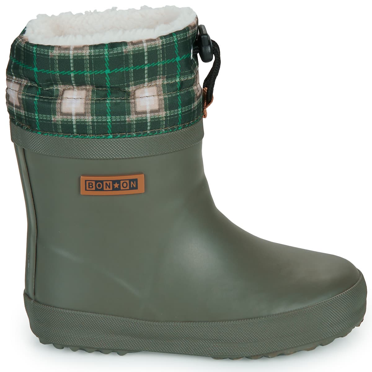 Boys' Wellington Boots Bonton Khaki