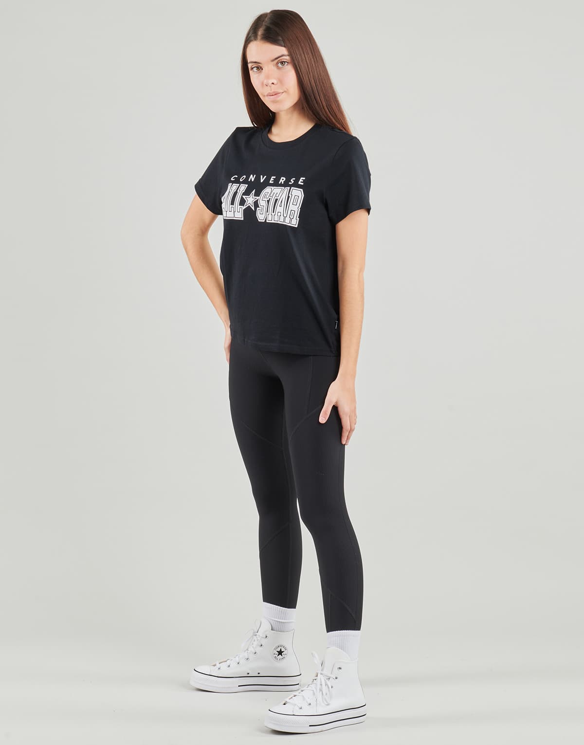 Women's T-Shirts Converse Black