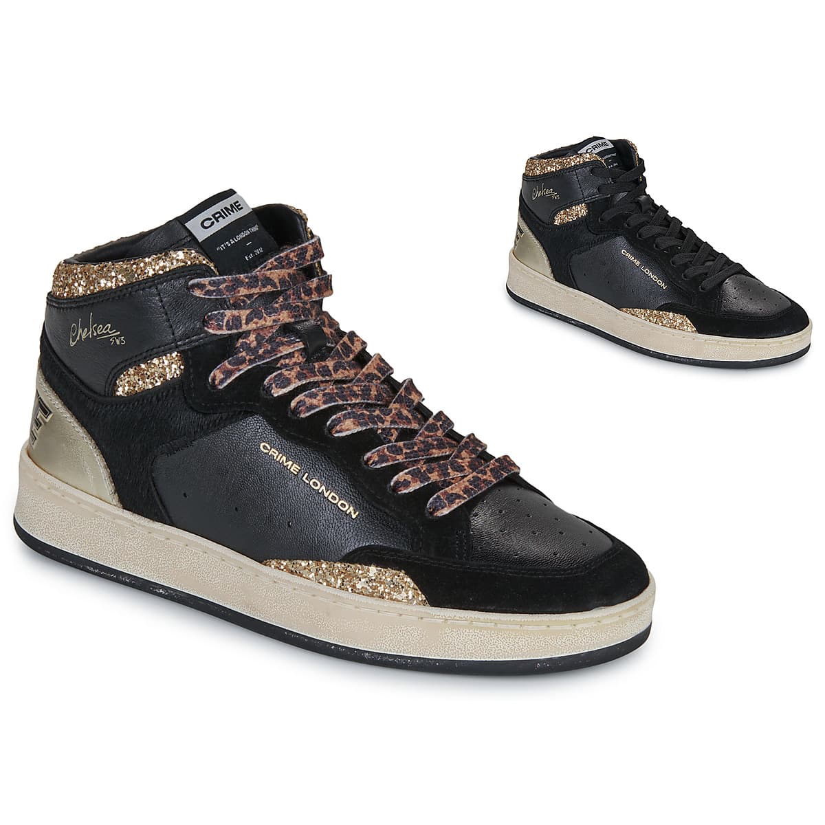 Women's Sneakers Crime London Black