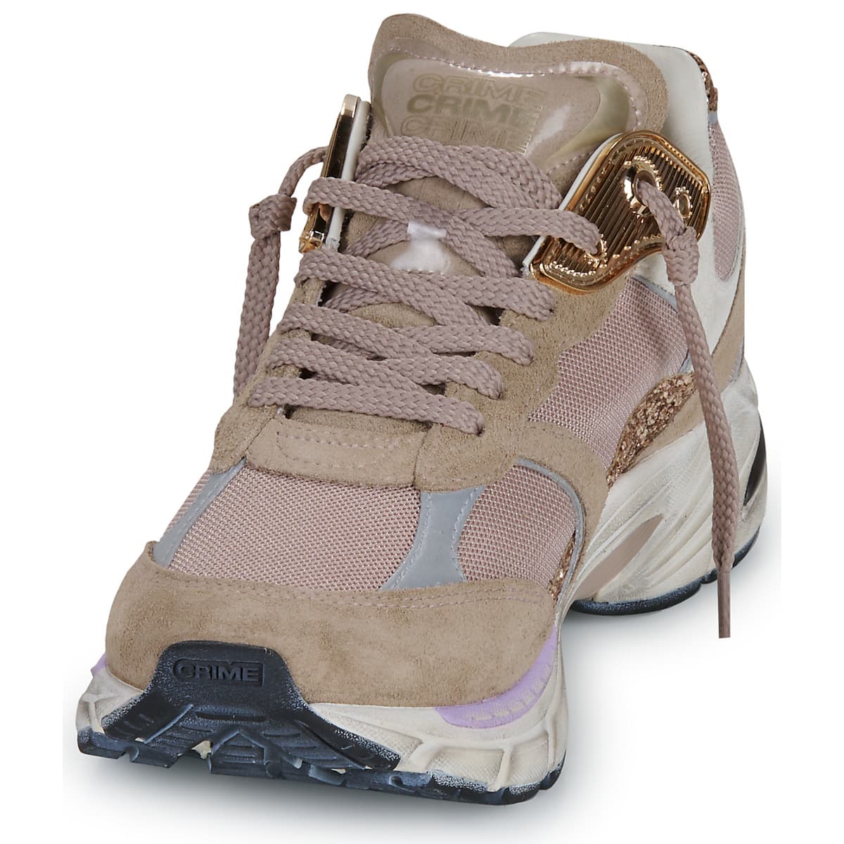 Women's Sneakers Crime London Beige