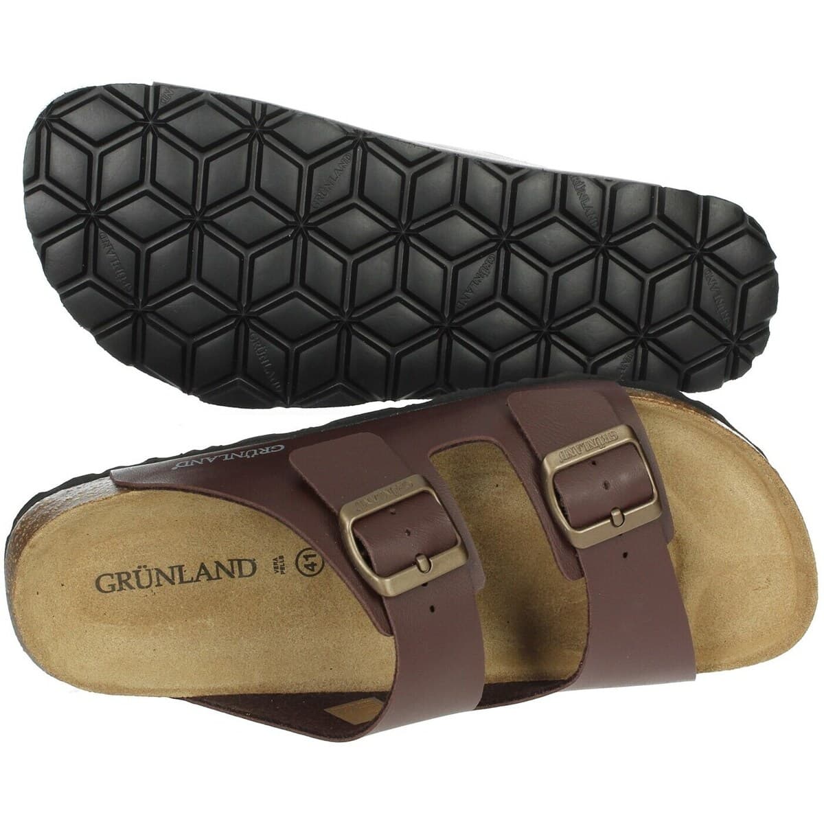 Men's Flip Flops Grunland Brown