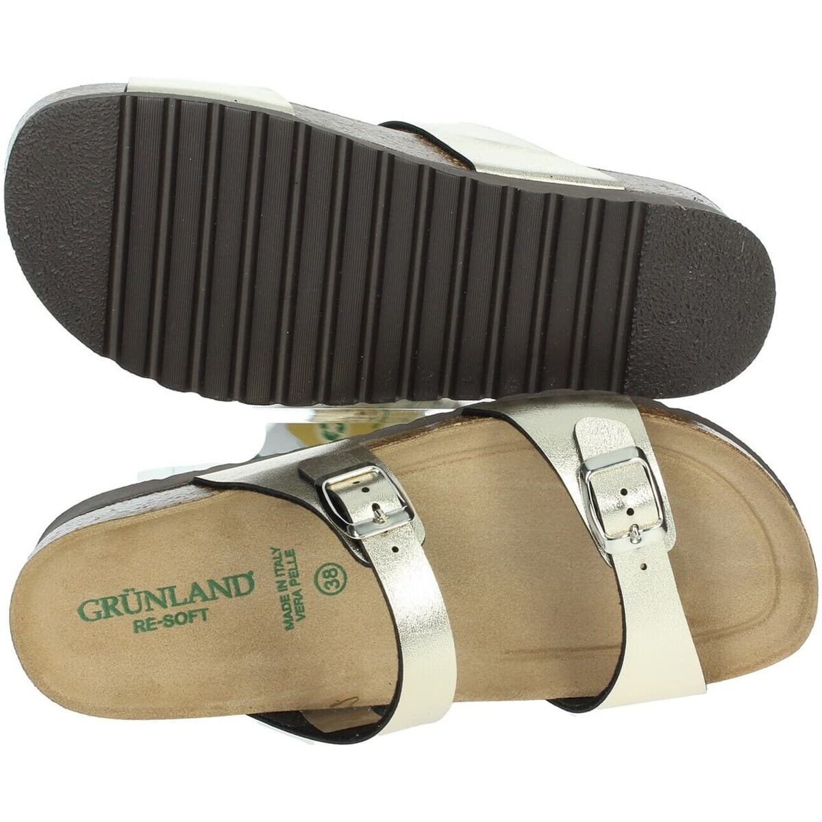 Women's Flip Flops Grunland Gold