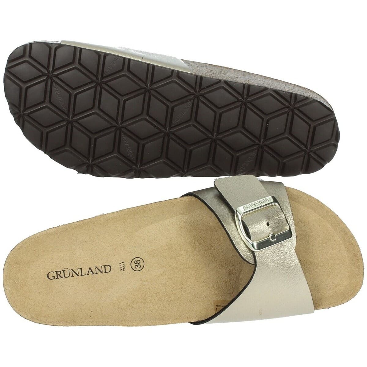 Women's Flip Flops Grunland Brown