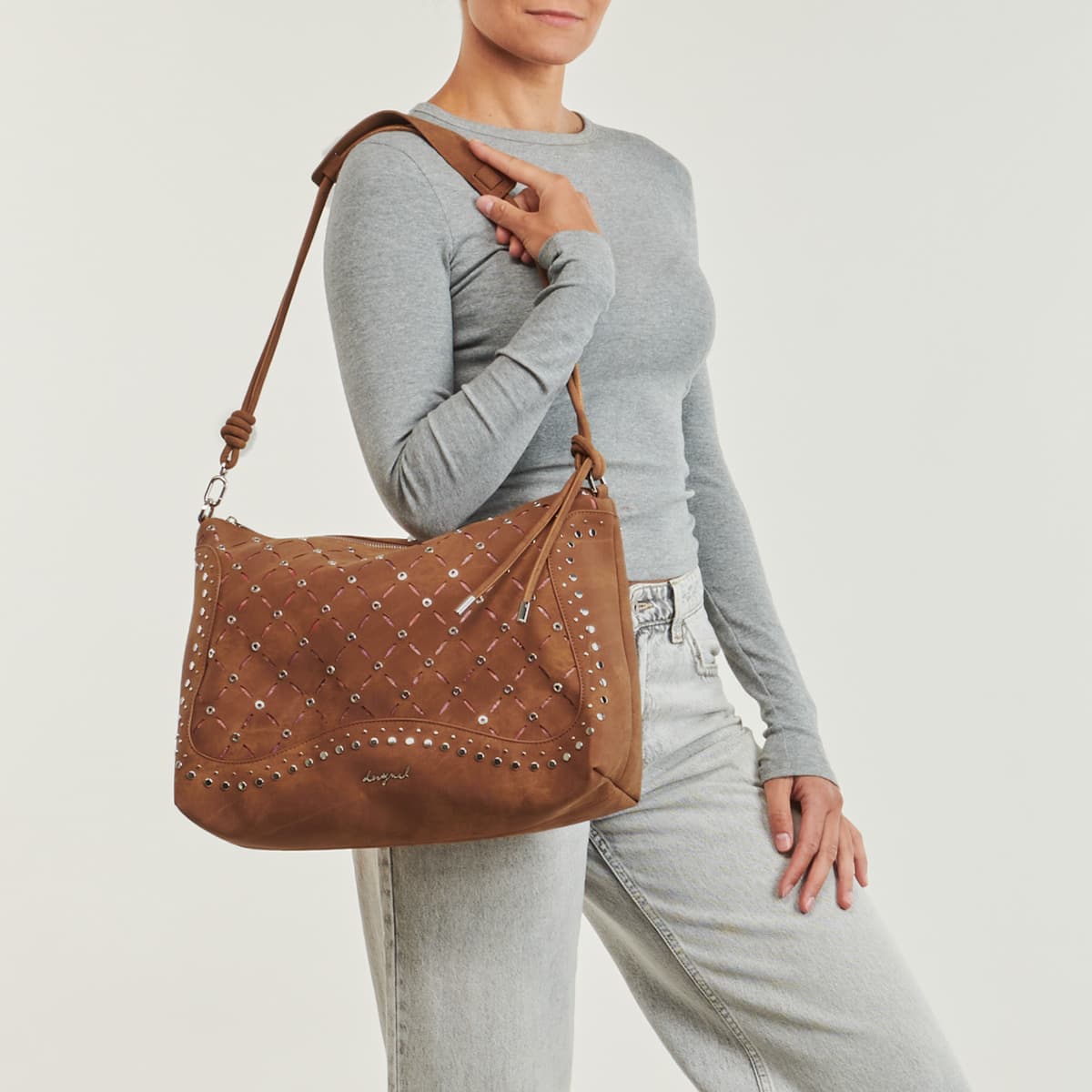 Women's Shoulder Bags Desigual Brown