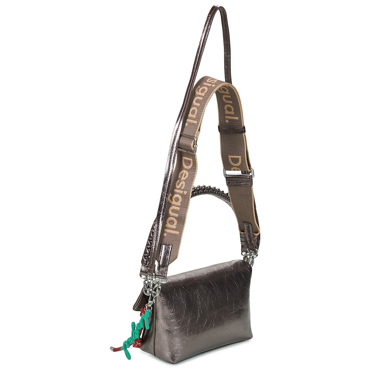 Women's Shoulder Bags Desigual Silver