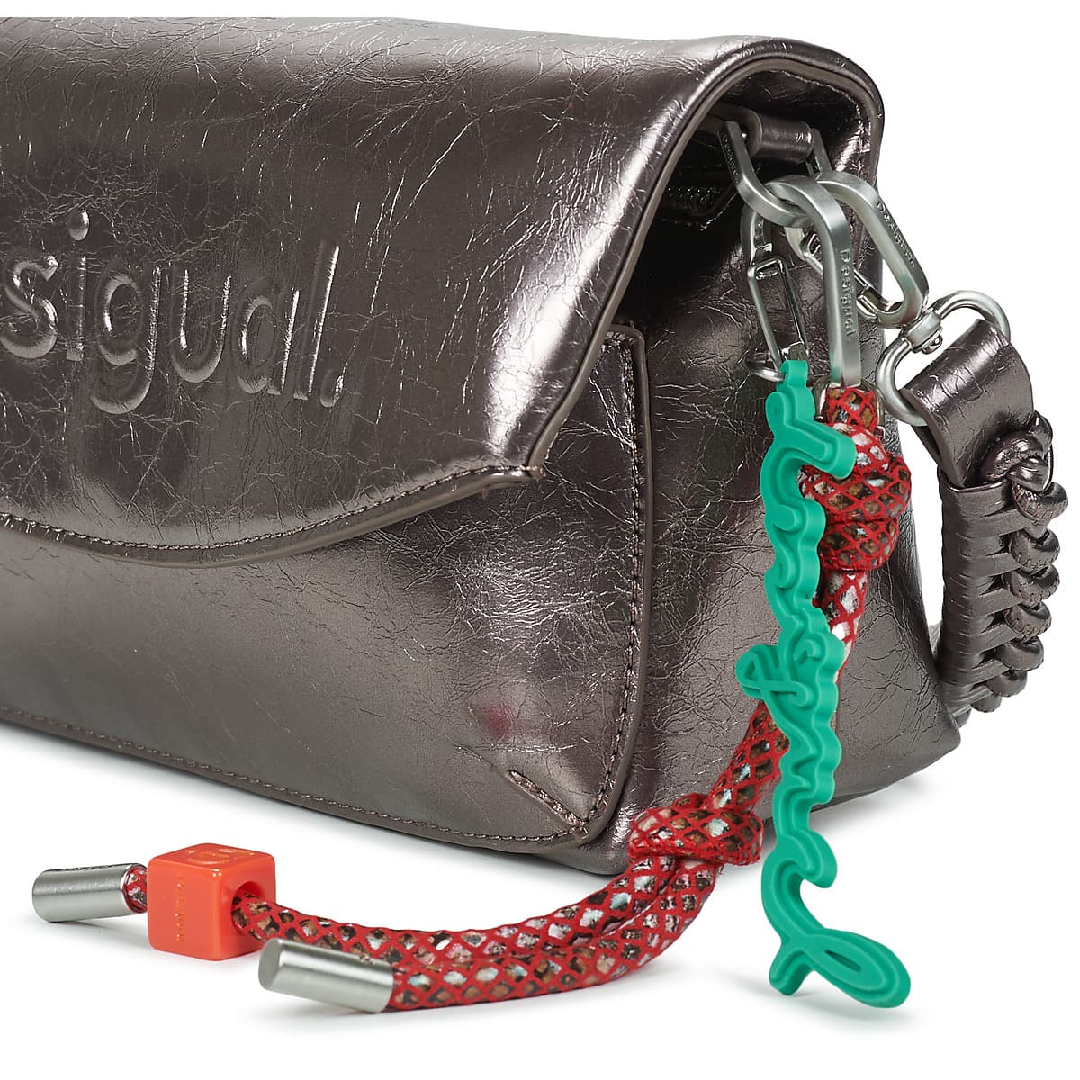 Women's Shoulder Bags Desigual Silver