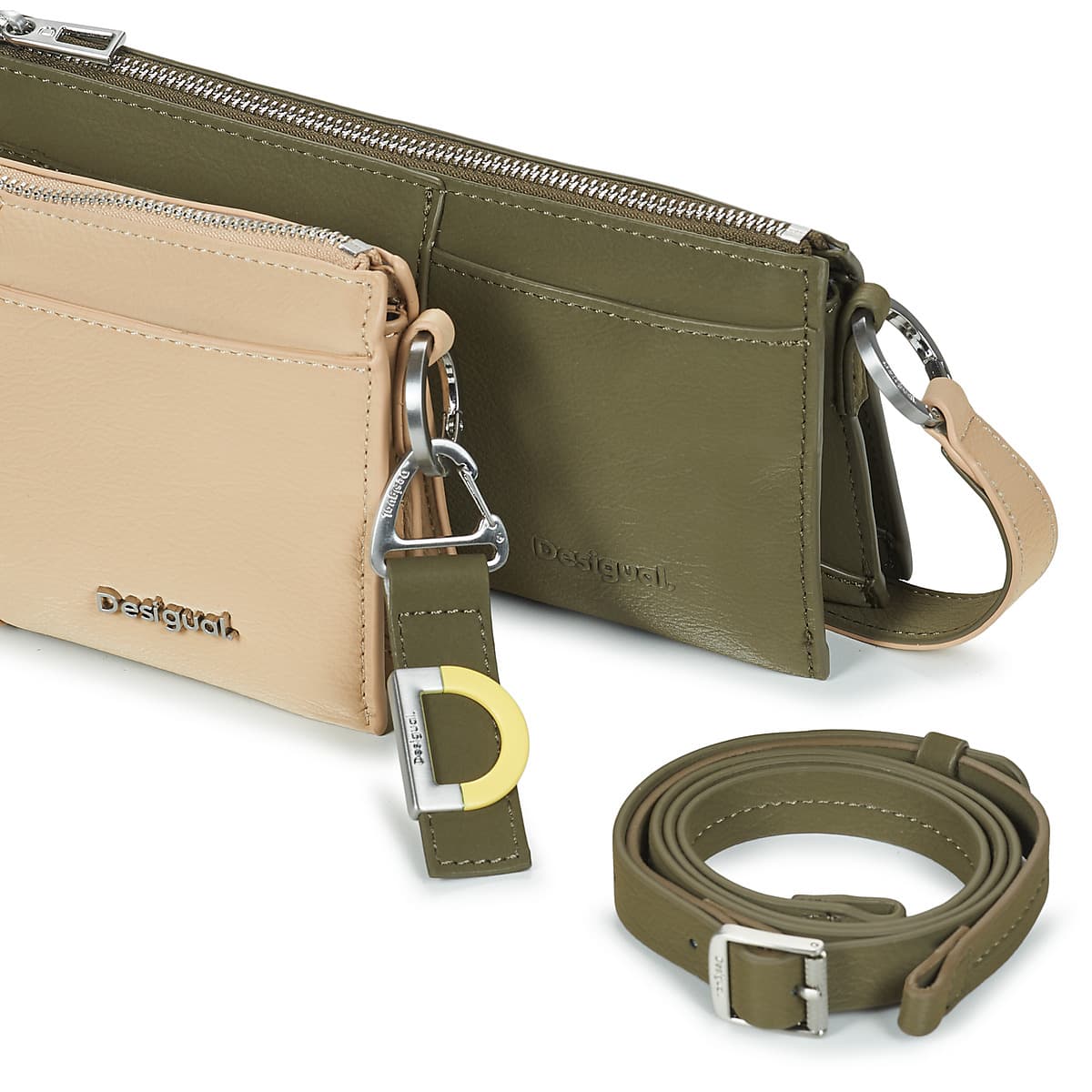 Women's Shoulder Bags Desigual Beige