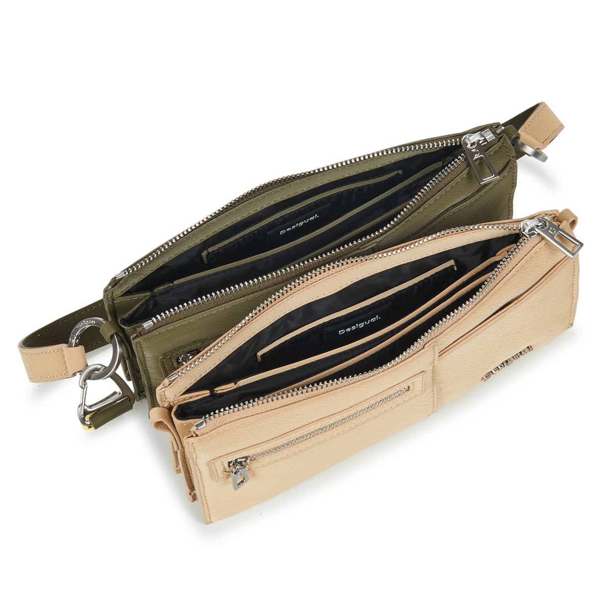 Women's Shoulder Bags Desigual Beige