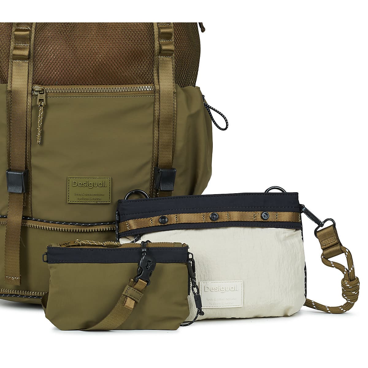 Women's Backpacks Desigual Khaki