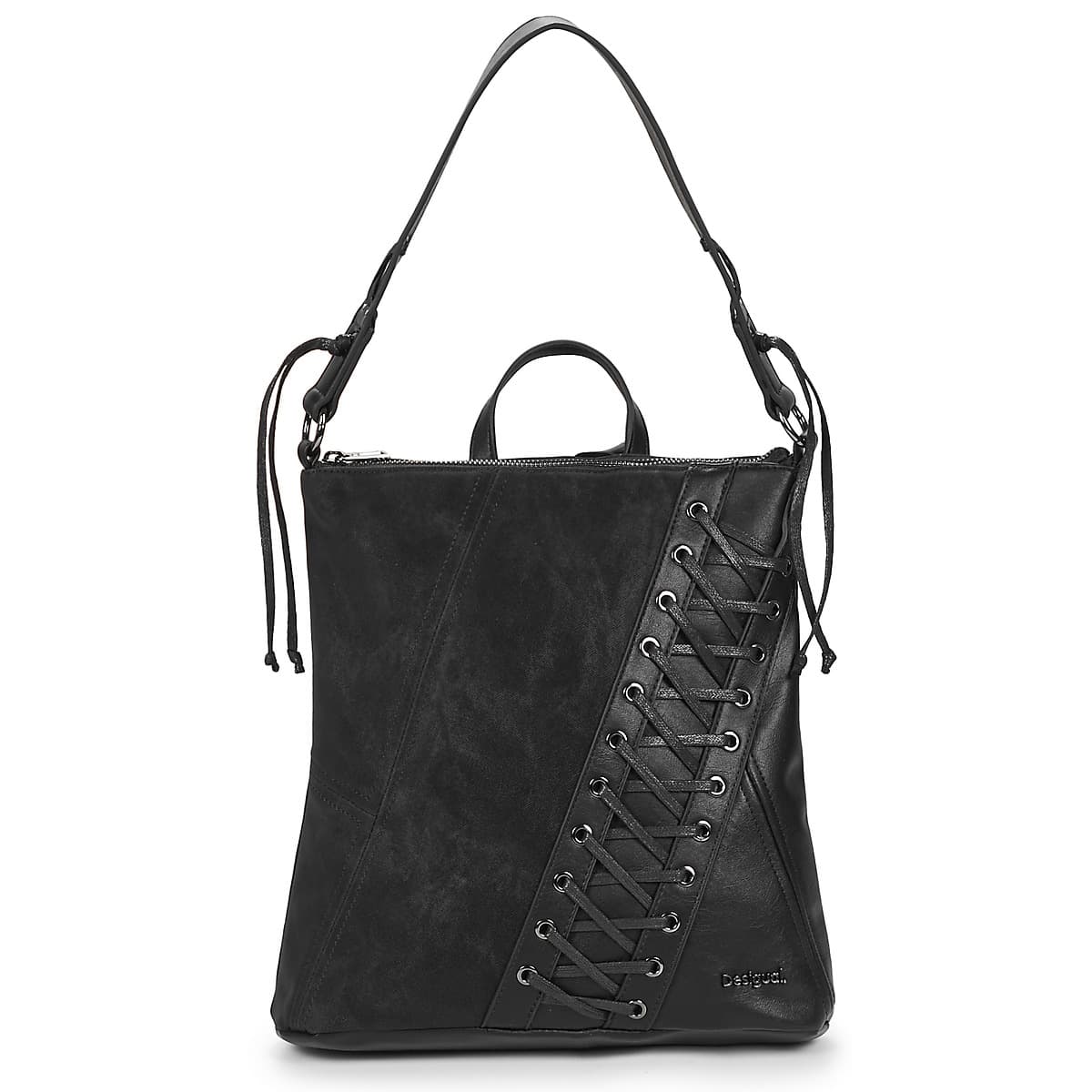 Σακίδιο πλάτης Desigual BACKPACK BLACK PATCH TANGO PRETORIA MINI