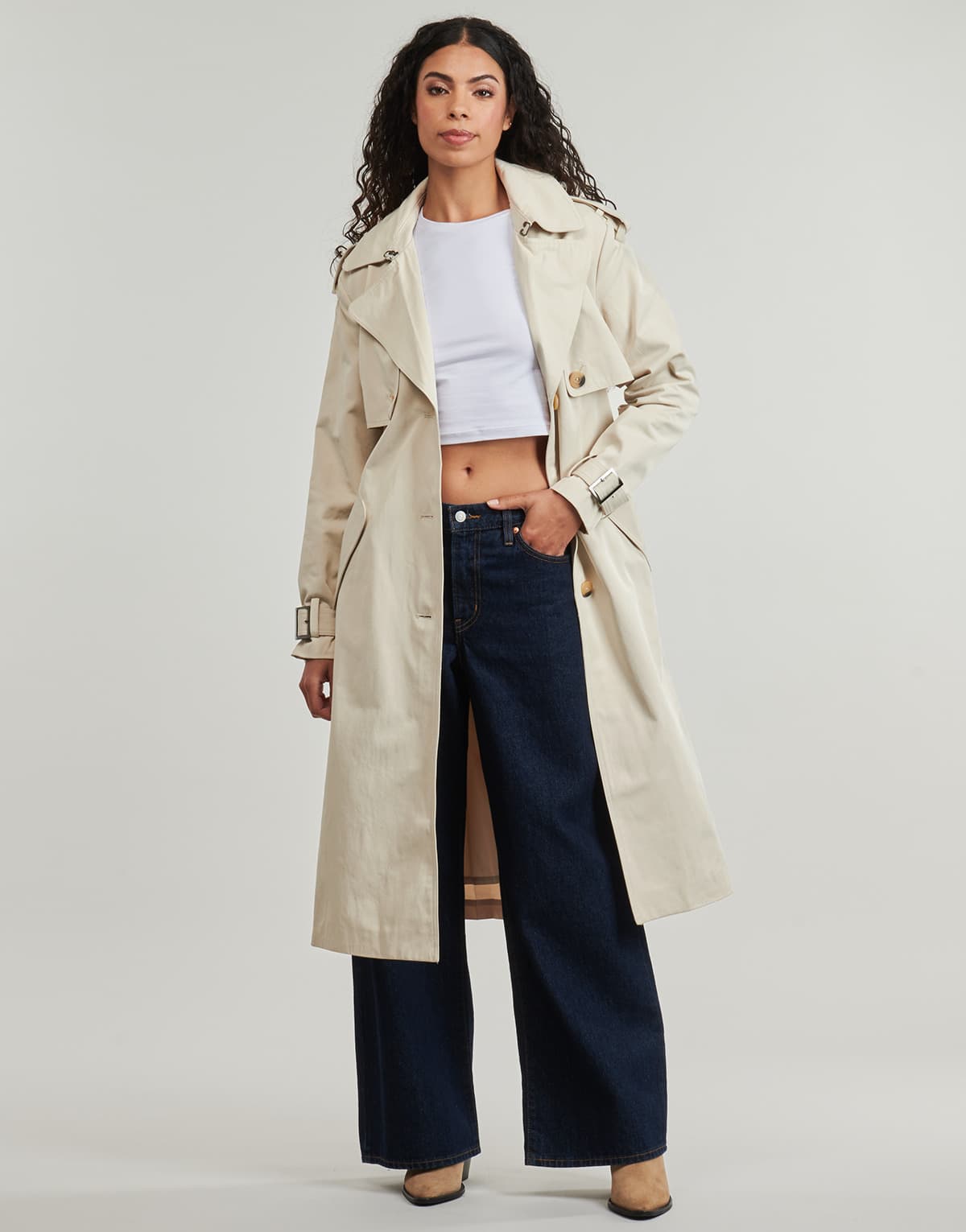 Women's Coats Desigual Beige