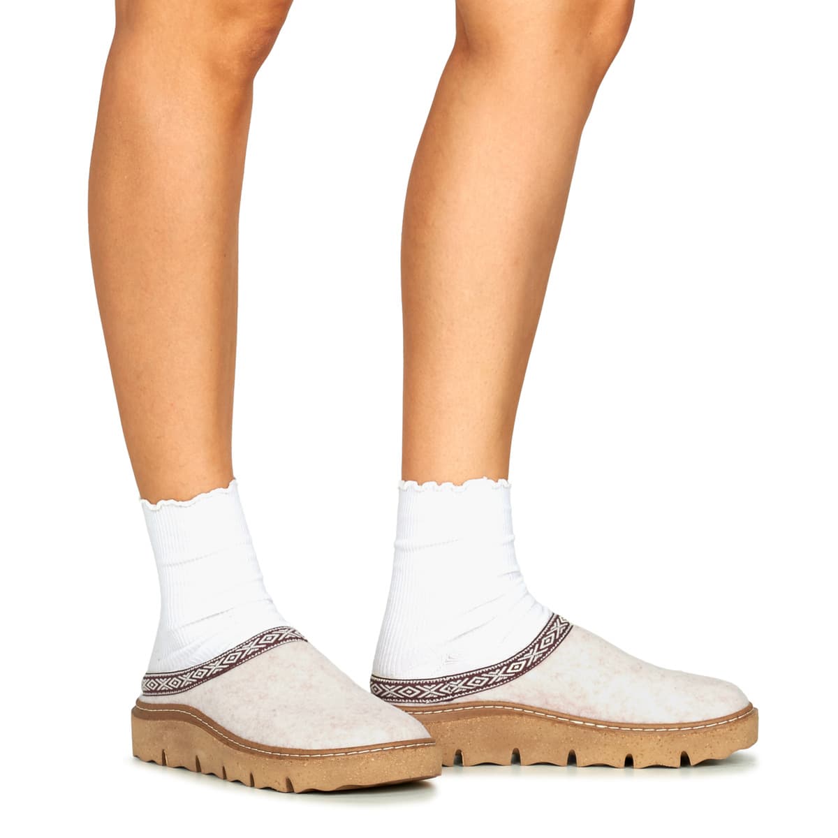 Women's House Slippers Josef Seibel White