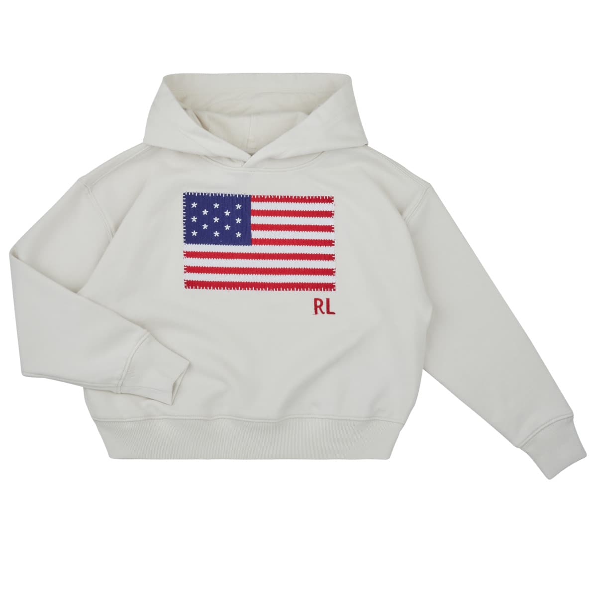 T-shirt με κουκούλα Polo Ralph Lauren BLANC