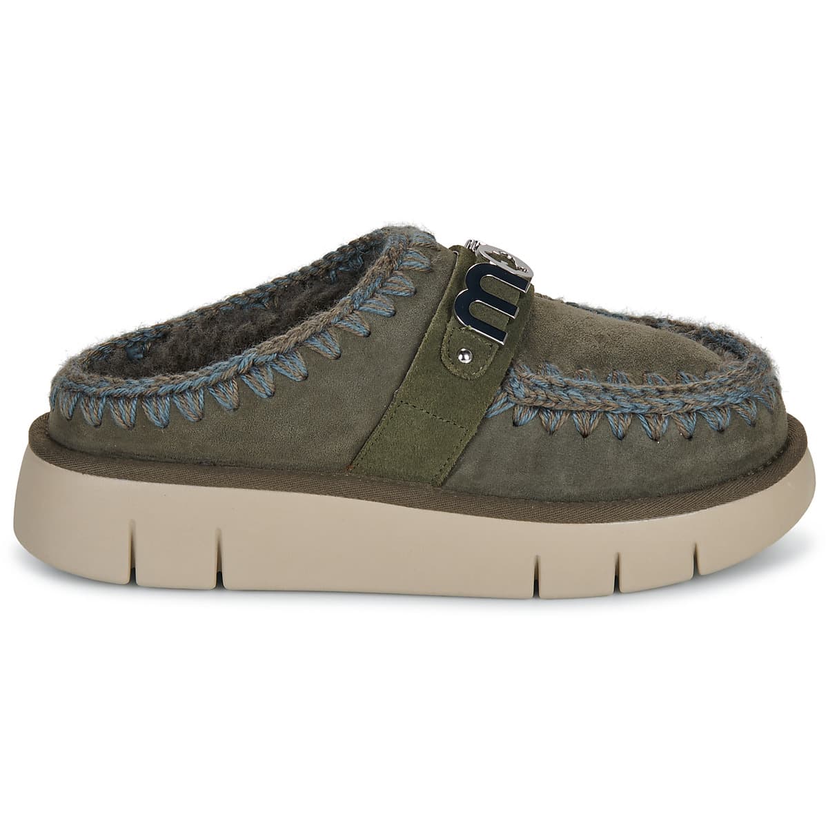 Women's Mules Mou Khaki