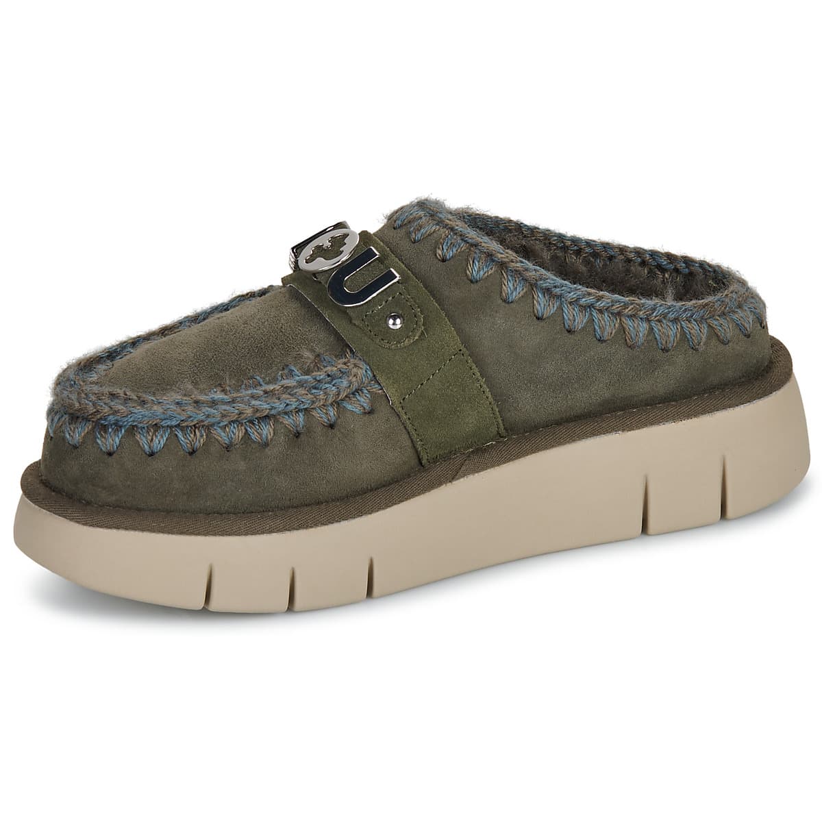 Women's Mules Mou Khaki