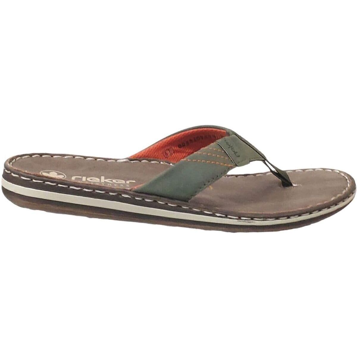Men's Flip Flops Rieker Green