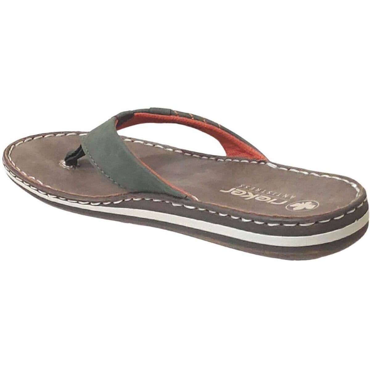 Men's Flip Flops Rieker Green