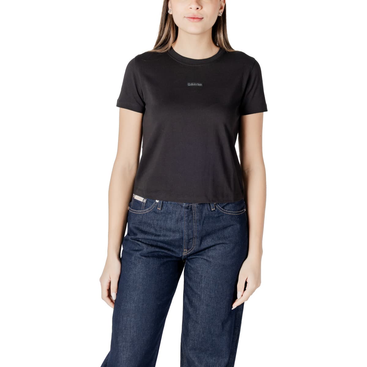 T-shirt με κοντά μανίκια Calvin Klein Jeans PLACED INSTITUTIONAL J20J225524