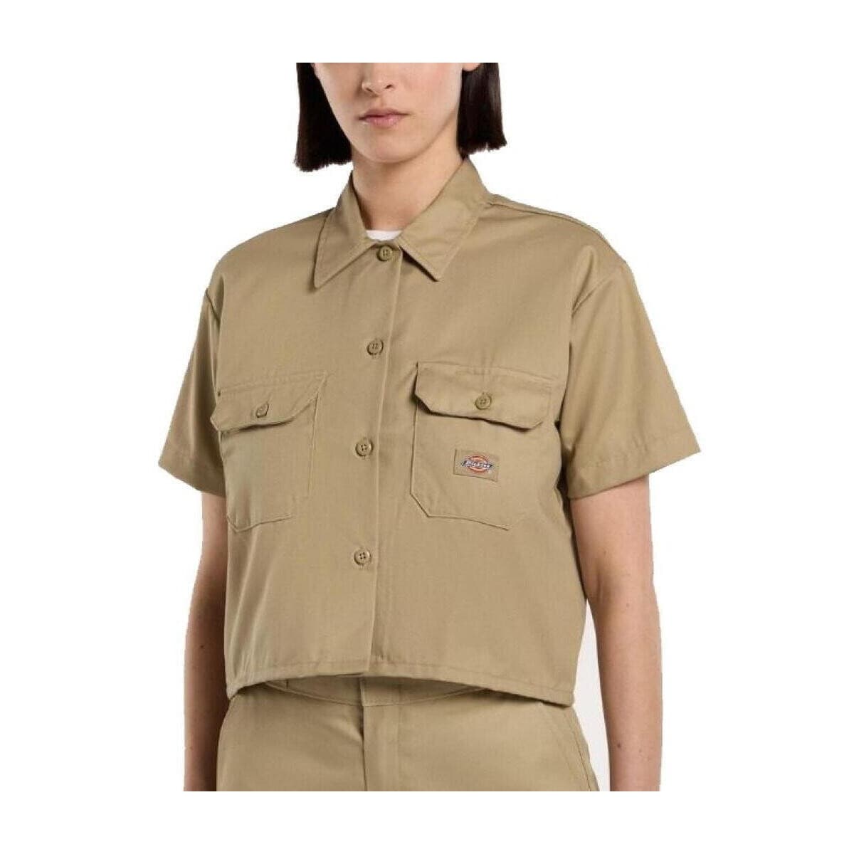 Πουκάμισα Dickies Camisas Mujer Modèle Work Shirt Cropped