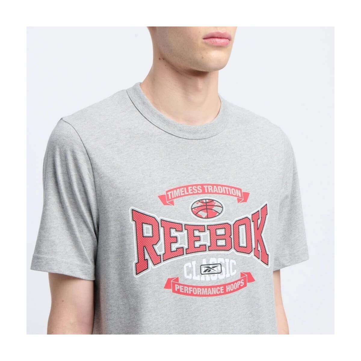 Men's Sports T-Shirts Reebok Gray