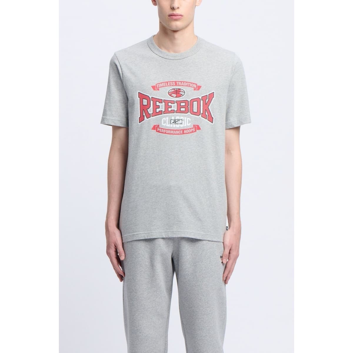 Men's Sports T-Shirts Reebok Gray