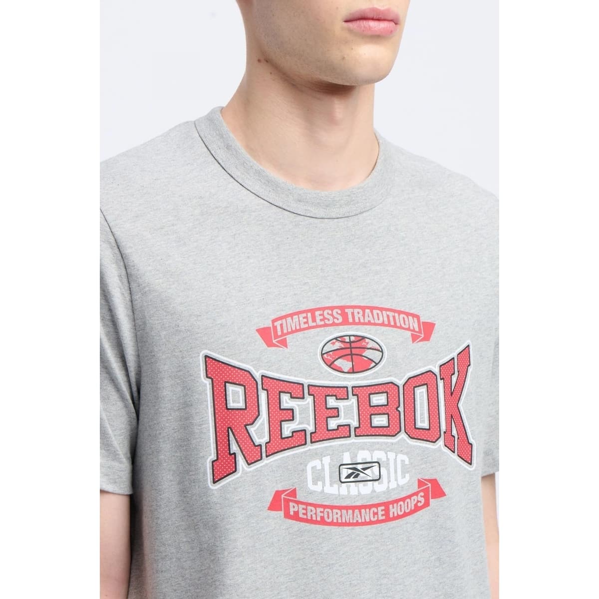 Men's Sports T-Shirts Reebok Gray