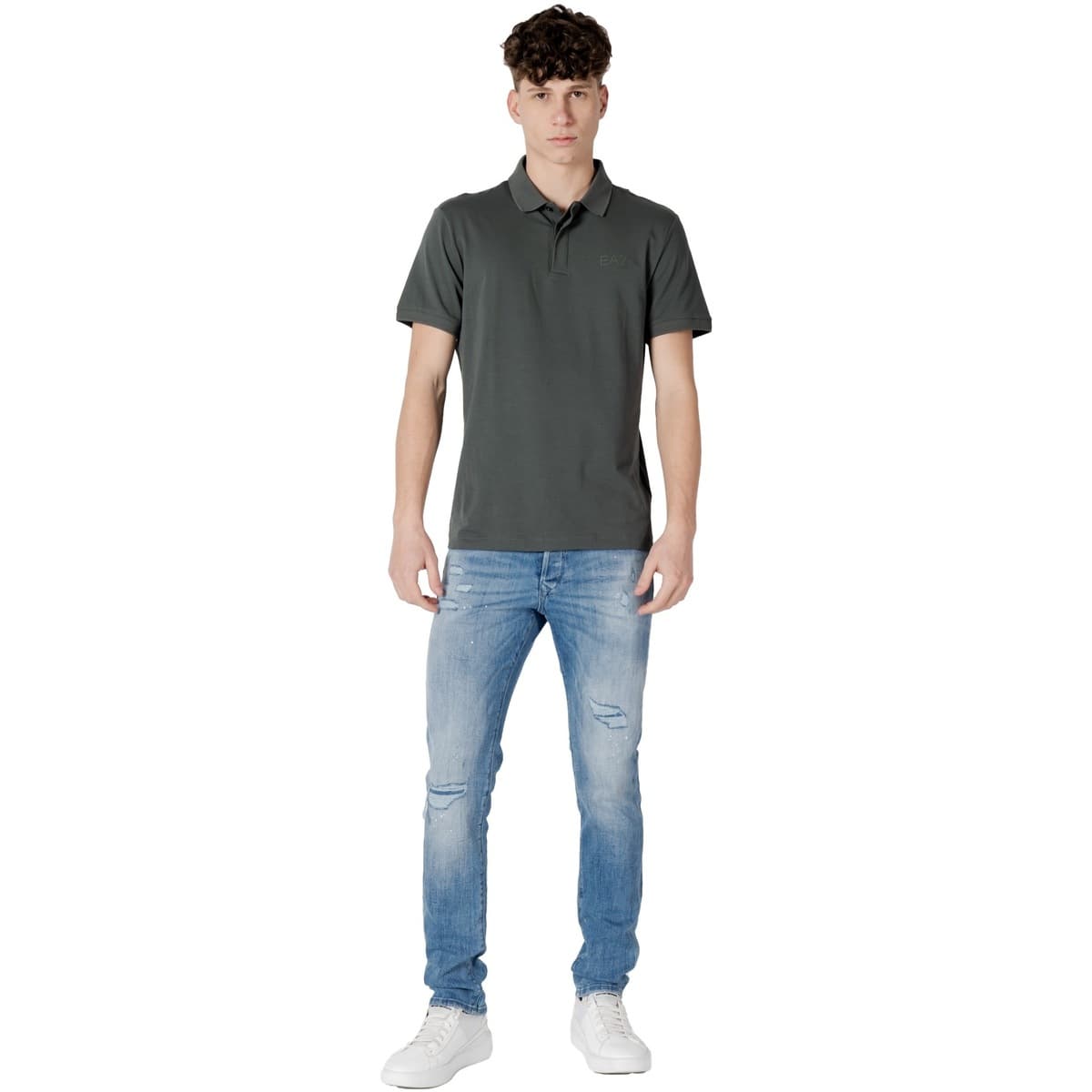 Men's Polo Shirts EA7 Green