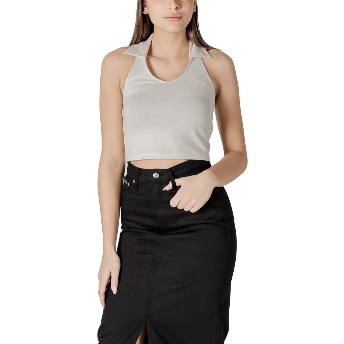 Women's T-Shirts Calvin Klein Beige