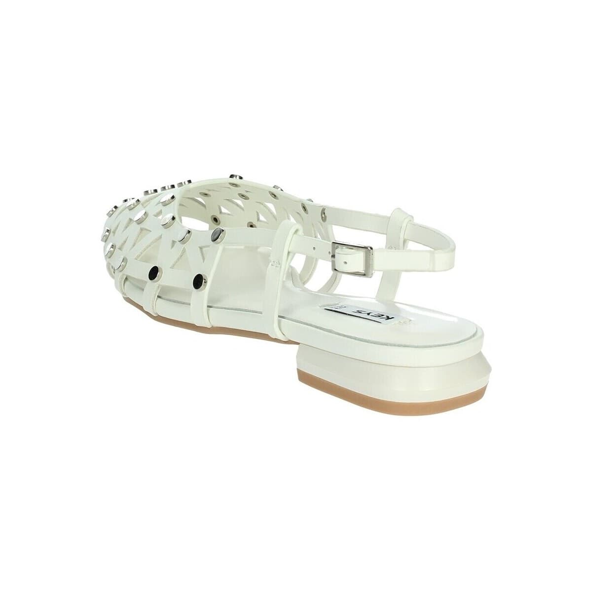 Women's Ballet Flats Keys White