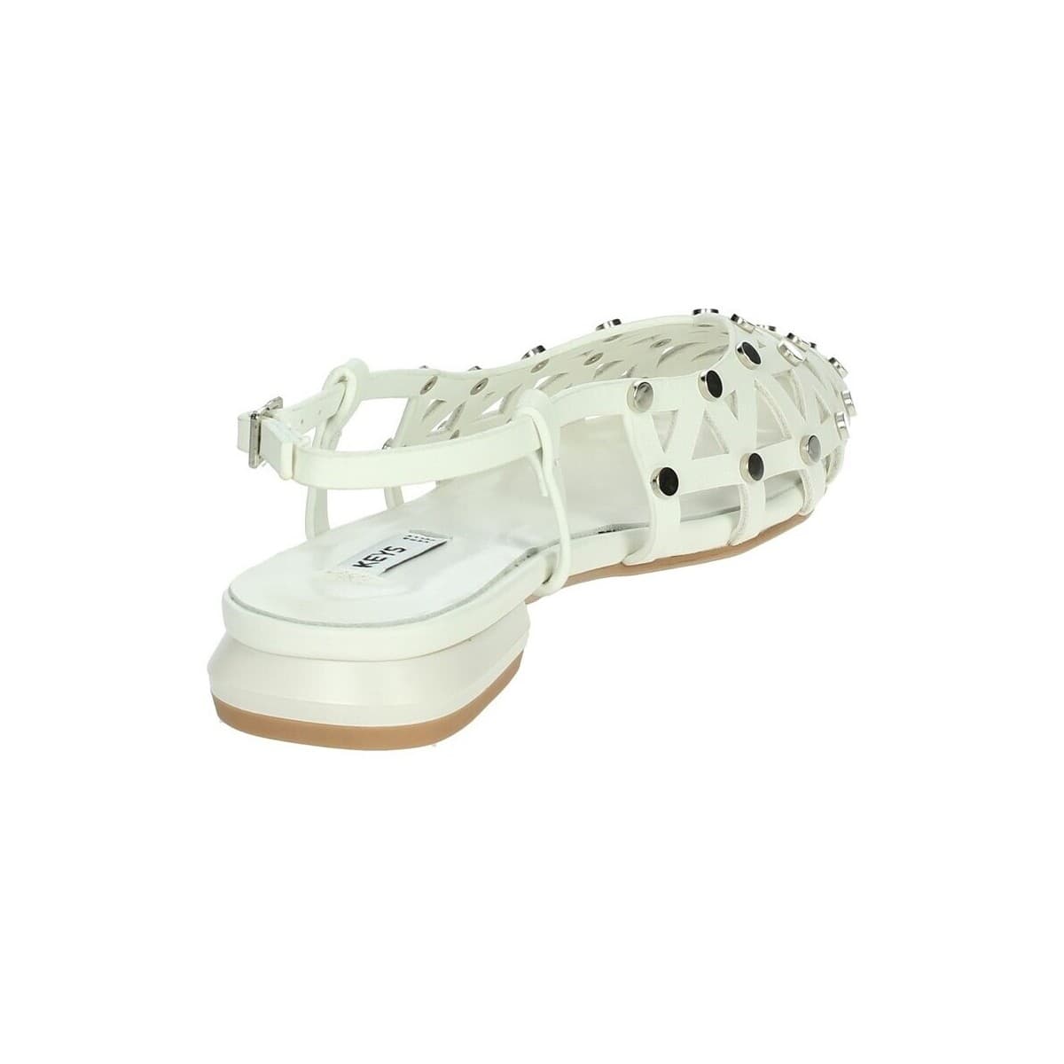 Women's Ballet Flats Keys White