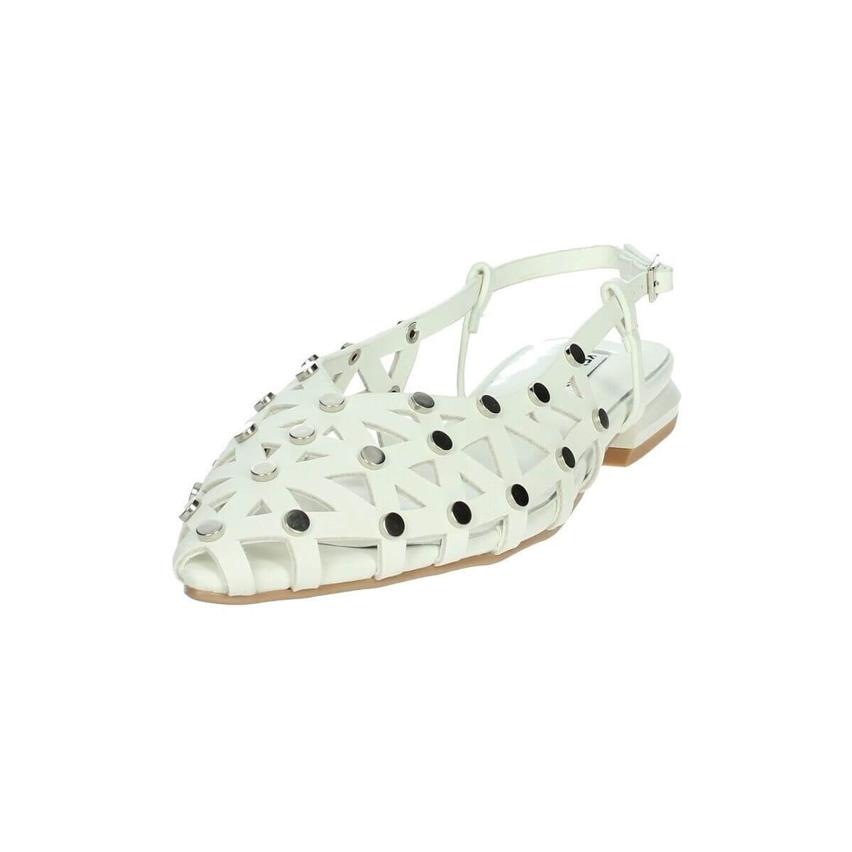 Women's Ballet Flats Keys White